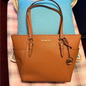 Michael Kors cognac Brown Leather Tote